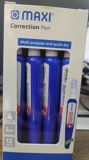 MAXI Correction Pen, 5ml (Pack of 12)