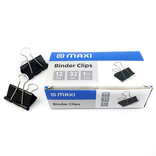 Maxi Binder Clips 32 mm ( 12pieces) X 12 Packs)