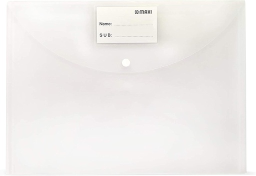 Maxi MX-300C MyClear Bag , Clear , F/S ( Pack of 12)