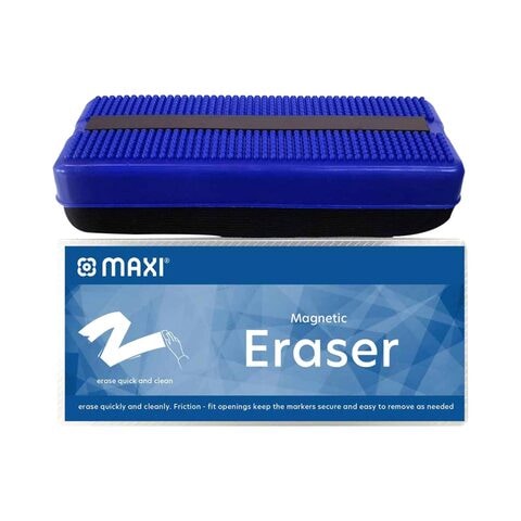 Maxi MX-WBE22 Magnetic Whiteboard Eraser Blue (Pack of 12)