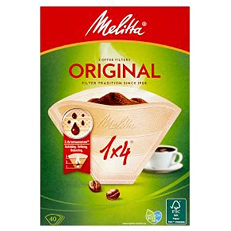 Melitta Original Coffee Filters 1 x 4(Pack of 40) Brown