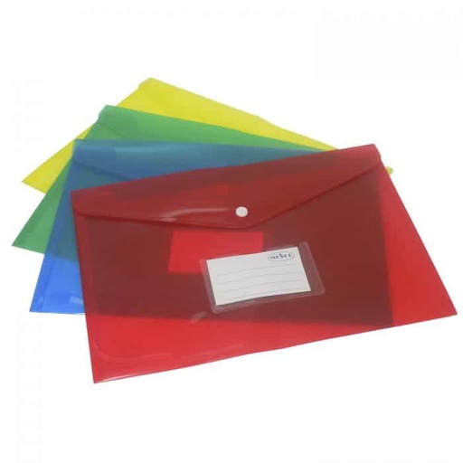 Mesco Mes-230 Plastic Envelope - A4, Clear(Pack of 10)