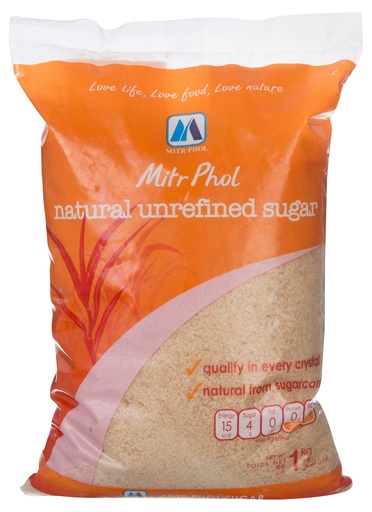 Mitr Phol Cane Raw Sugar Natural Unrefined 1kg
