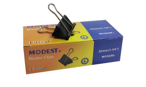 Modest Binder Clips 32 mm ( Pack of  12)