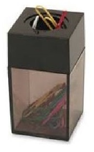 Modest MS 570 Magnetic Clip Dispenser/Holder, Black (Pack of 10)
