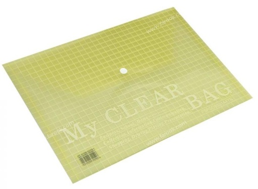 Modest MyClear Bag , A4 , Yellow ( Pack of 12)