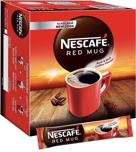 NESCAFE RED MUG Decaf Stick , 1.8g ( Pack of 50)  Box of 14