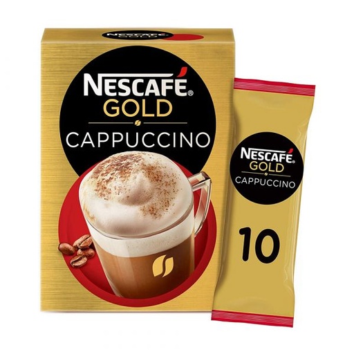 Nescafe Gold Cappuccino Coffee Mix Sachet 17g (10 Sachets)