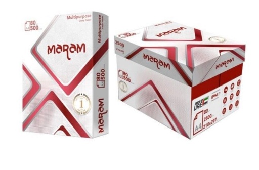 MARAM Multi-Use Paper A4, White, 500 sheets/ ream, 5 reams/box