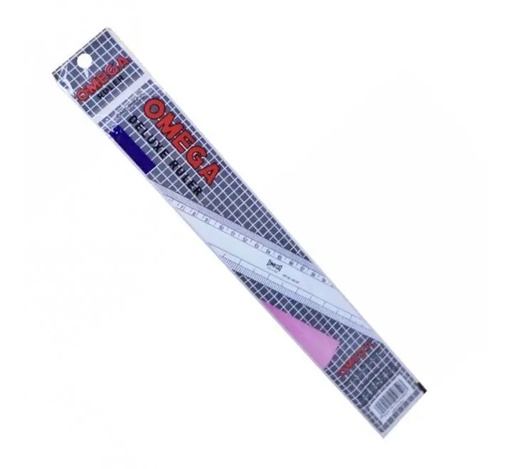 Omega-1921 Deluxe Ruler 30cm , Plastic
