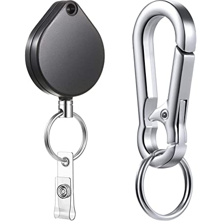 PARTNER Retractable Clip for ID- Black (Pack 25)