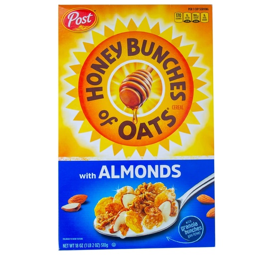 POST Honey Bunches of Oats Cereal with Almonds 510g