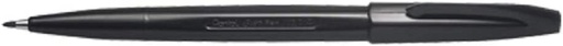 Pentel S520 Sign Pen Fiber Tip , 2.0mm , Black ( Pack of 12)