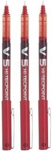 Pilot BXGPN-v5 Hi-tecpoint V5 Grip Extra Fine Pen (0.5 Mm) , Red (Pack of  12)