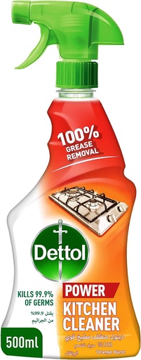 Dettol Kitchen Power Cleaner Trigger Spray Orange Burst 500ml
