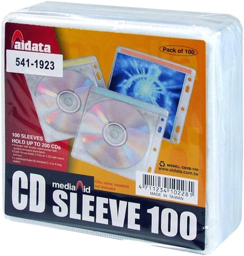 Aidata CD Sleeves (Pack of 100)