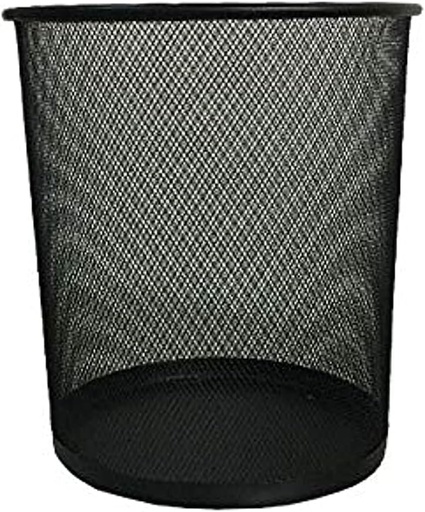 Partner Metal Mesh Waste Bin - Medium, Black