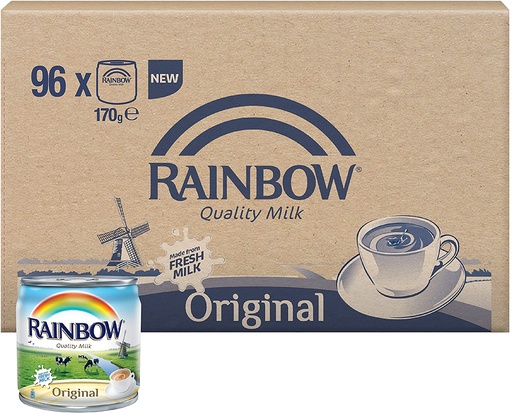 Rainbow Evaporated Milk 170g ( Carton of 96)