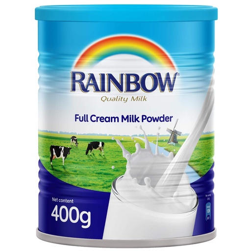 Rainbow Full Cream Milk Powder 400g (Case of  24)