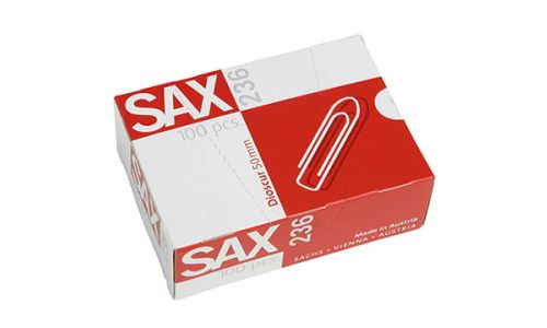 SAX 236 Paper Clips - 50mm, 100 Clips