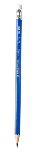 STAEDTLER 13246 Norica Rubber Tip Pencil HB (Pack of 12) , Blue