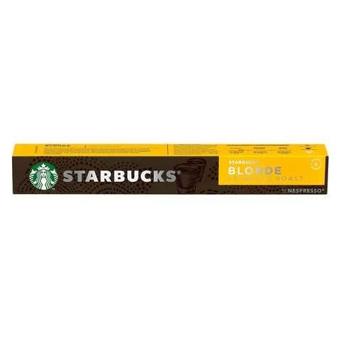 Starbucks Blonde Espresso Roast Coffee Capsules (Pack of 10)