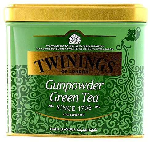 TWININGS GREEN TEA GUN POWDER TIN 200 GM (PACK OF 6)