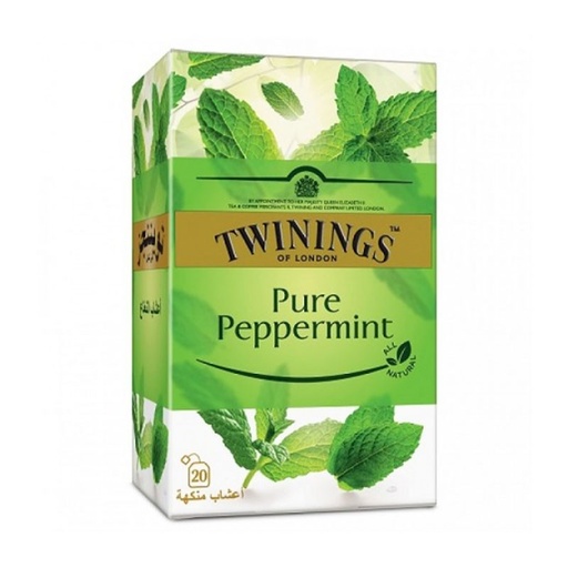 TWININGS INFUSO PURE PEPPERMINT 20 TEA BAGS (PACK OF 6)