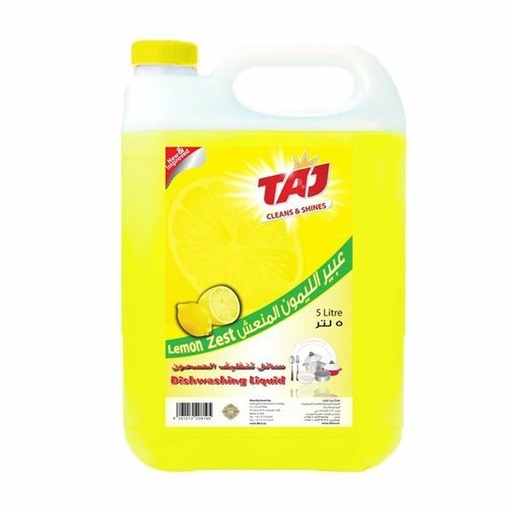 Taj Dishwashing Liquid , Lemon , 5 Liters