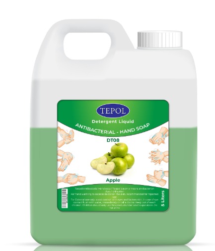 Tepol Anti Bacterial Liquid Hand Soap - Apple, 5 Liters