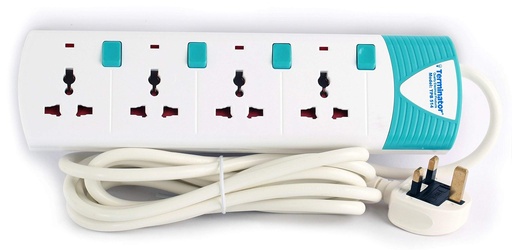 Terminator TPB 514-3M 4-Way Universal Extension Socket 3Meters