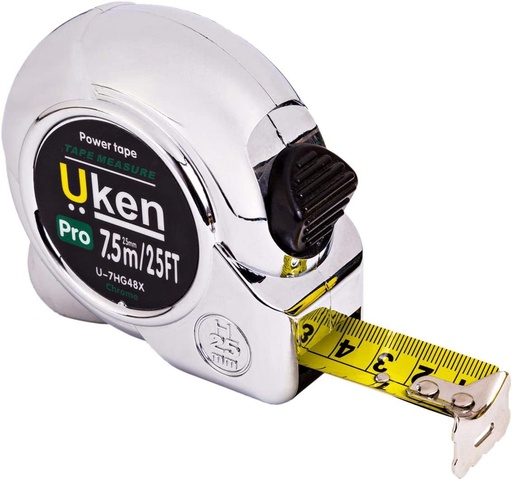 Uken Measuring Tape 5 Meter Chrome