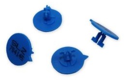 Versapak SLZ 809001 - SLZ 809500 Numbered Button Seal, Blue (Pack of 500)