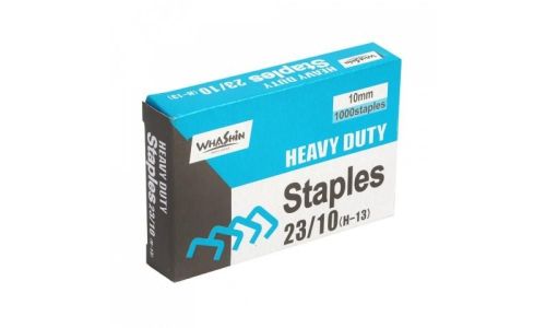 WhaShin Staples  23/8 (1000 pins)  ( Box of 10 )