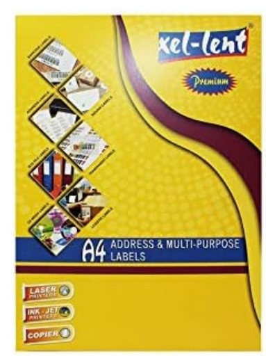 Xel-Lent Single Label - 99 x 38.1mm, 14 labels per sheet (100 Sheets / Pack)