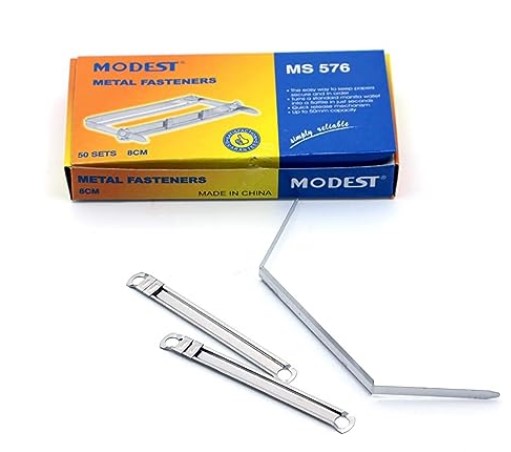 MODEST MS576 Metal Fastener, 8 cm (Pack of 50)