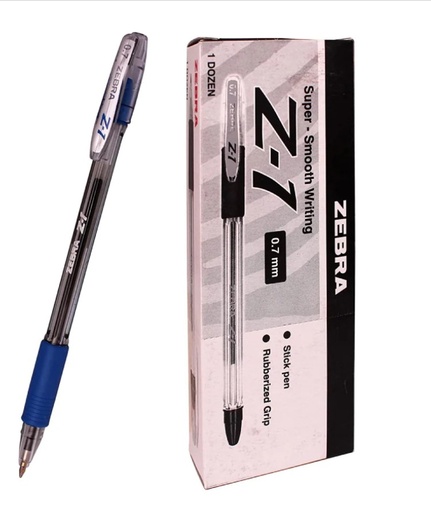 Zebra Z-1 Ballpoint Pen 0.7mm - Black, 12pcs/pack