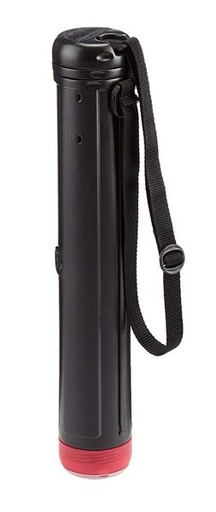 Tecnostyl Ext/1 Telescopic Tube, 50/110cm Diameter 80 mm, Up To 3 Modules, Black