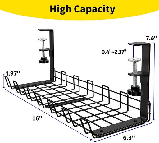 TIOKKSS Under Desk Cable Management Tray (Usually Ships within 7-10 days)