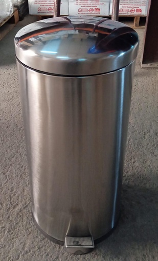 Chemex Stainless Steel Pedal Waste Bin , 30Liters (Round)