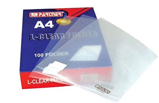 PARTNER 310D L Folder Clear A4 160mic ( Pack of 100)