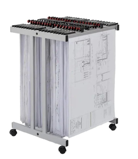 VistaPlan A1 Top Loading Plan Storage Trolley, 2000 Sheets