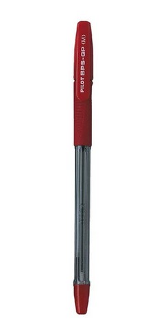 PILOT BPS-GP (M) - Ballpoint Pens ,RED, Medium Tip  (Pack of 12)
