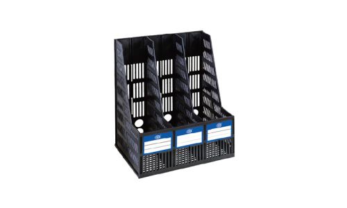 FIS FSOTUS-2032 Magazine Holder - 3 Racks, Black