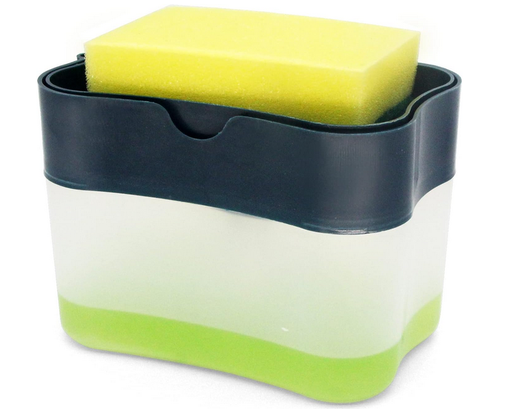 AMZ Soap Pump Dispenser and Sponge Holder 14L x 9W x 11H millimeters