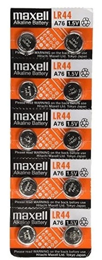 Maxell LR440-10PK LR44 Batteries (Pack of 10)