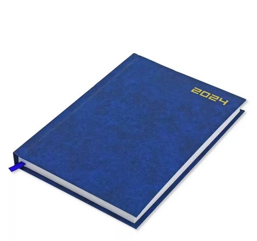 FIS FSDI21E24BL 2024 Diary Hardcover ,Vinyl, A5 , Blue