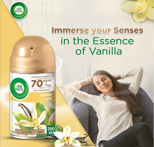 Air Wick Freshmatic Autospray Refill with Vanilla Fragrance- 250ml