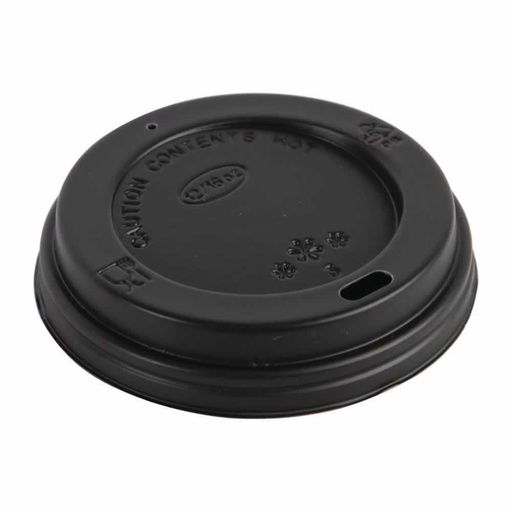 ADY 8Oz Ripple Cup Lid, Black (Pack of 50)