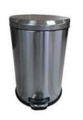 Tradex Stainless Steel Pedal Round Bin 5L